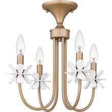 Quoizel REY1716BGD - Remy 4-Light Bronze Gold Semi-Flush Mount