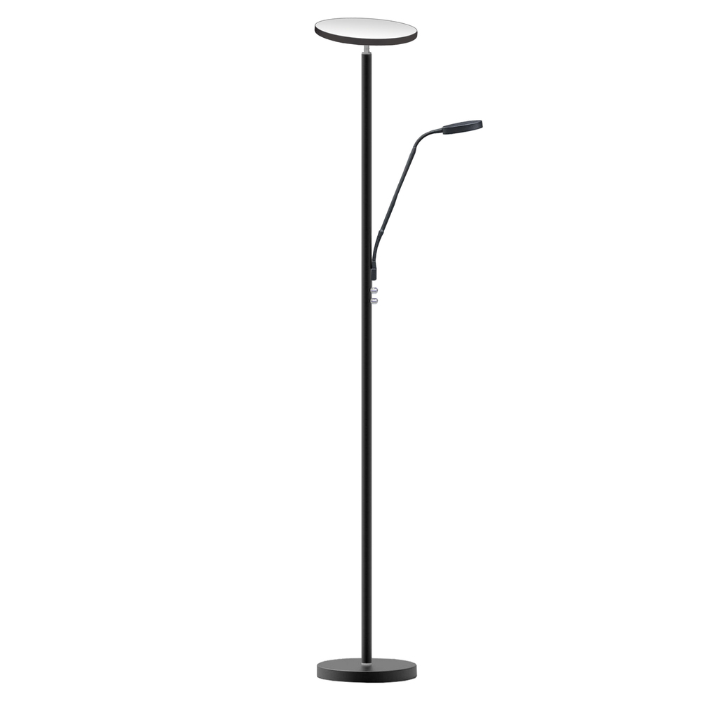 Mother & Son Floor Lamp, Sandy Black Finish