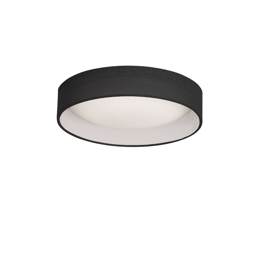 11" Flush Mount, Black Shade