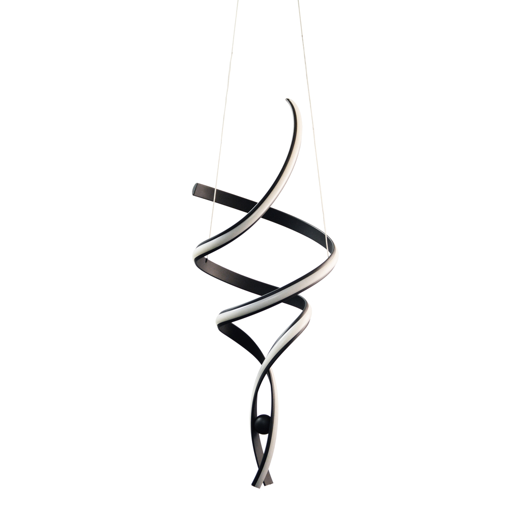 35W Pendant, Matte Black Finish