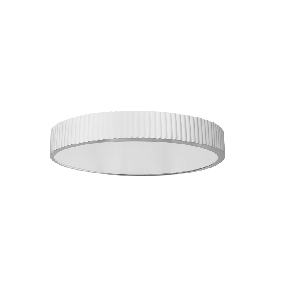 30W LED Flush mount, Matte White with White Acrylic Diffuser