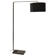 Dainolite 160F-MB - 1LT Incandescent Floor Lamp, Black Finish