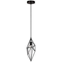 Dainolite 918-1P-BK - 1LT Incandescent Pendant, BK