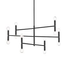 Dainolite AVA-3012C-MB - 12 Light Incandescent Matte Black Chandelier