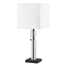 Dainolite DM231-MB - 1 Light Incandescent Table Lamp Matte Black with White Shade