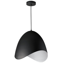 Dainolite MYR-241P-BK - 1LT Steel Pendant, Black Finish