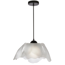 Dainolite PAS-171P-MB-WH - 1 Light Incandescent Pendant, Matte Black w/ FR Acrylic Diffuser