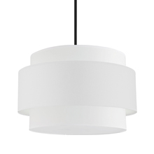 Dainolite PYA-224C-MB-WH - 4 Light Incandescent Chandelier, Matte Black with White Shade