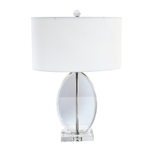 Dainolite C515T-PC - 1LT Crystal Table Lamp, Polished Chrome Finish