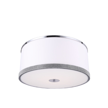 Dainolite DEV-204FH-PC - 4LT Flush Mount, Polished Chrome Finish