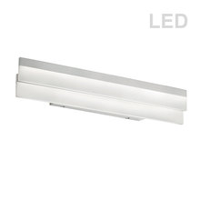 Dainolite KEP-26FW-SV - 20W Flat Vanity Fixture, SV/PC