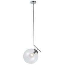 Dainolite ORN-141P-PC - 1LT Incand Clear Glass Pendant, PC Finish