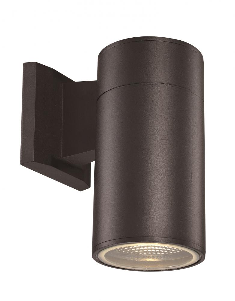 Compact Collection, Tubular/Cylindrical, Outdoor Metal Wall Sconce Light