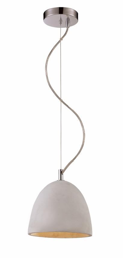 1LT PENDANT-GRAY CONCRETE