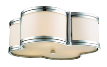 Trans Globe 14412 PC - 3 Lt Flush-Wh Acrylic Drum 15"-Pc