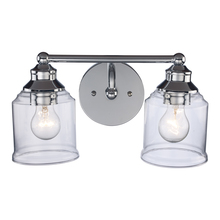 Trans Globe 22062 PC - Agoura 2-Light Shaded Vanity Wall Light