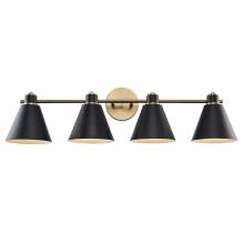 Trans Globe 22594 AG-BK - Vanity Lighting Antique Gold/Black