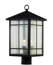 Trans Globe 40343 ROB - 3LT POST LANTERN-SQUARE PANES-