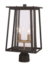 Trans Globe 50765 BK - 2LT OUTD POST LANTERN BELEN ME