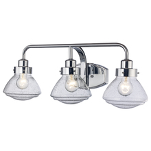 Trans Globe 71623 PC - Colorado 3-Shade, 3-Light Armed Vanity