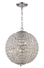 Trans Globe KF-4 PC - 3 Lt Pendant Moonstone Med-Pc