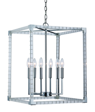 Trans Globe MDN-1493 - 6LT PENDANT-ACRY CAGE LRG-PC