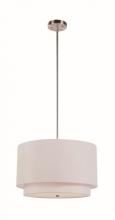 Trans Globe PND-802 IV - Schiffer 3-Light Double Drum Convertible Pendant or Semi-Flush