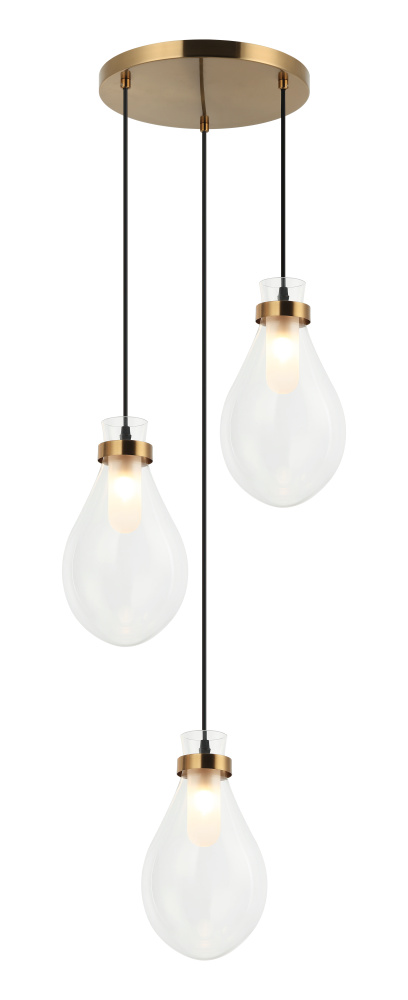 Seranna Aged Gold Brass Pendant