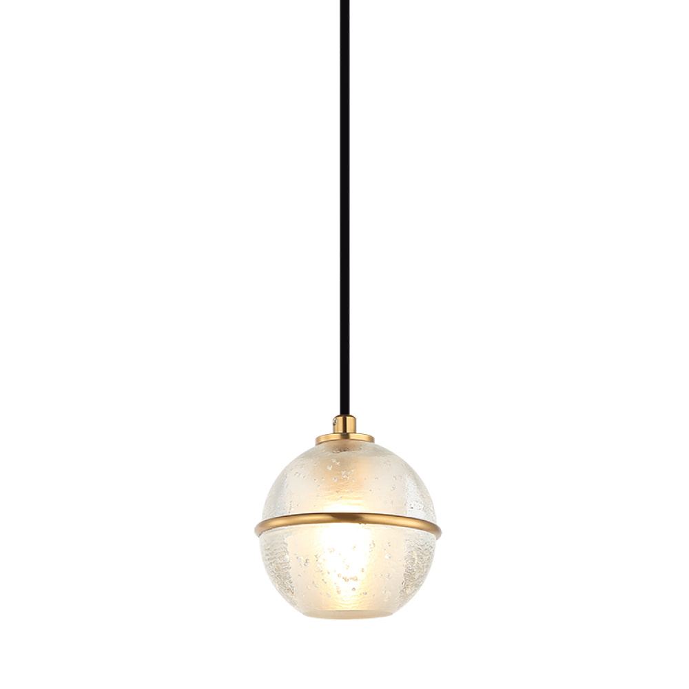 Misty Aged Gold Brass Pendant