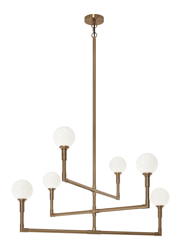 Candlestix Aged Gold Brass Chandelier