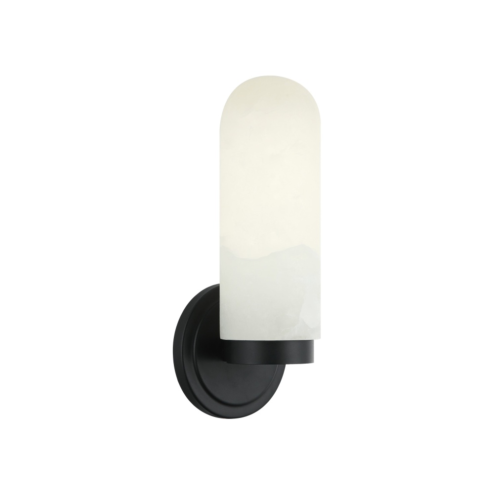 Capsula Matte Black Wall Sconce