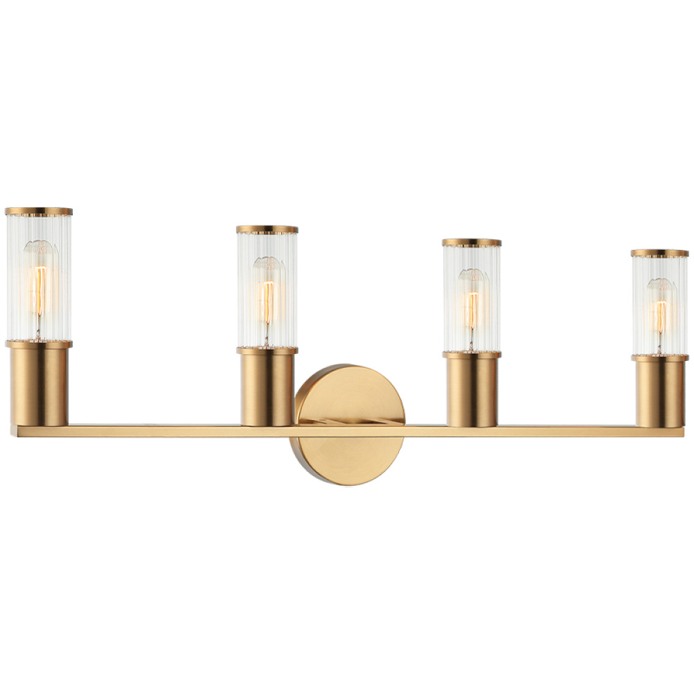 Klarice Aged Gold Brass Wall Sconce