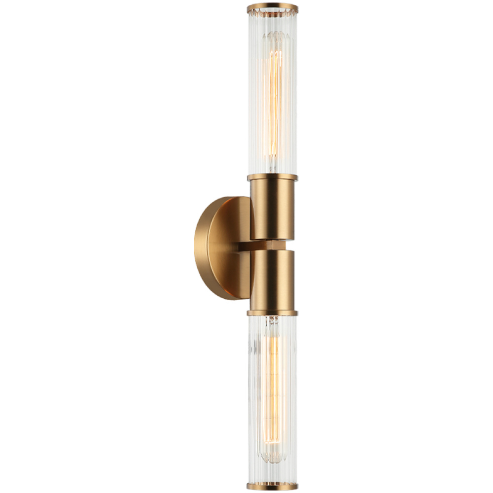 Klarice Aged Gold Brass Wall Sconce