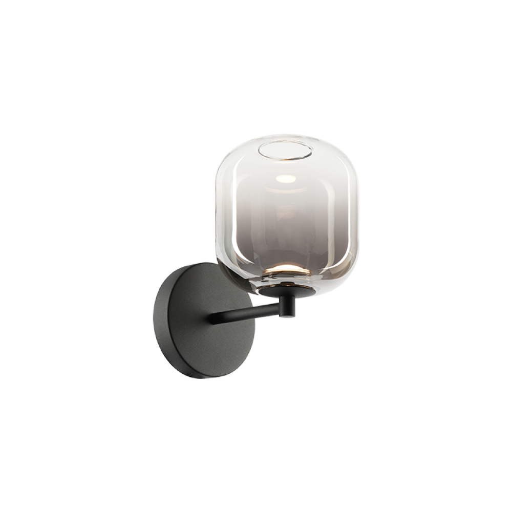 Refrax Matte Black Wall Sconce