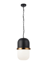 Matteo Lighting C73803MBOP - Tillie Matte Black Pendant