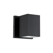 Matteo Lighting E20601MB - Kubular Matte Black Wall Sconce