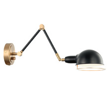 Matteo Lighting S00721AGBK - Blare Wall Sconce