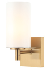 Matteo Lighting S04901AGOP - Candela Aged Gold Brass Wall Sconce