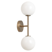 Matteo Lighting W81702AGOP - Novo Aged Gold Brass Wall Sconce