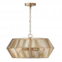 Capital Canada 330341MA - 4-Light Angular Metal Pendant in Matte Brass