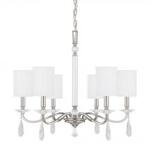 Capital Canada 4485PN-573-CR - 6 Light Chandelier