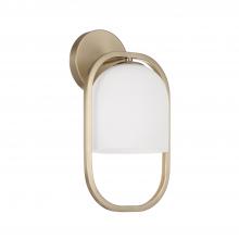 Capital Canada 657311MA-558 - 1-Light Capsule Sconce in Matte Brass with Soft White Glass