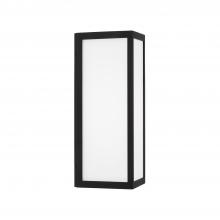 Capital Canada 954711BK-LD - Integrated LED Outdoor Wall Lantern in Black with Painted White Glass