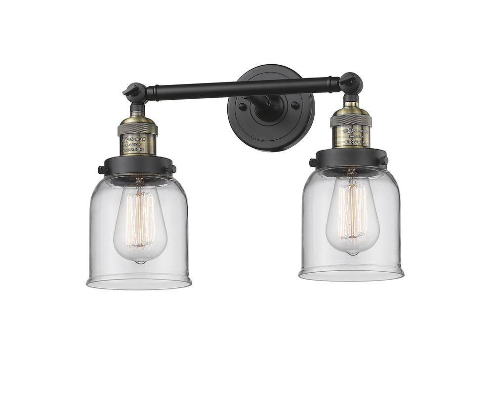 2 Light Vintage Dimmable LED Bathroom Fixture