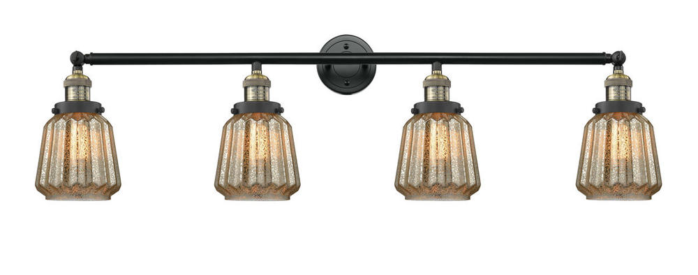 Chatham - 4 Light - 42 inch - Black Antique Brass - Bath Vanity Light