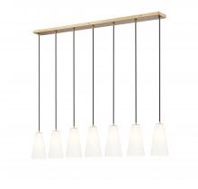 Z-Lite 3043P6-7L-MGLD - 7 Light Linear Chandelier