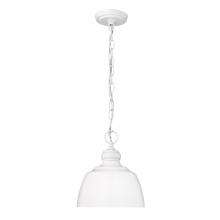 Golden Canada 0316-M1L WHT - Holmes WHT Mini Pendant in Matte White