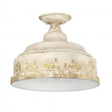 Golden Canada 0806-SF AI - Keating Semi-Flush in Antique Ivory