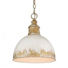 Golden Canada 0809-M VG-AI - Alison Medium Pendant in Vintage Gold with Antique Ivory Shade