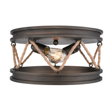 Golden Canada 1048-FM GMT - Chatham Flush Mount in Gunmetal Bronze